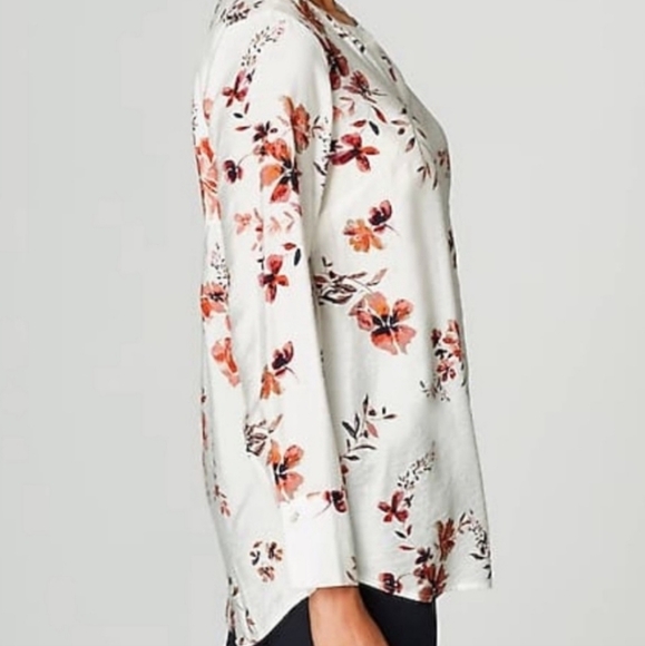 J. Jill Flowy Floral Tunic Top L - Picture 4 of 11